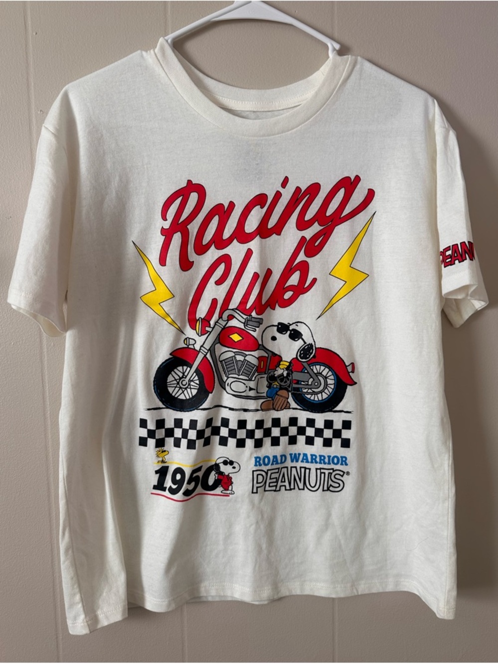 Peanuts/ Snoopy "Road Warrior" Snoopy Racing Club T-Shirt